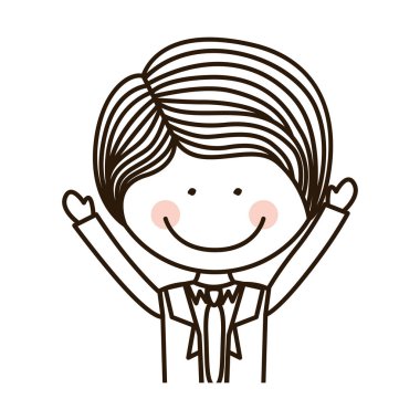 siluet yarım vücut çocuk Kollarını açarak