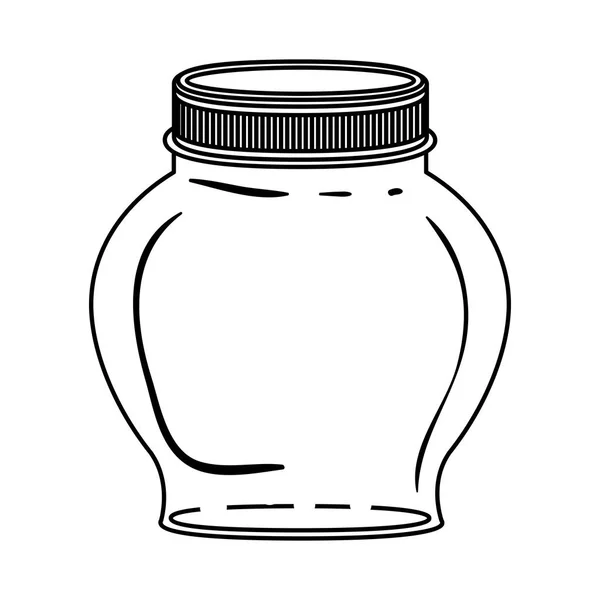 ふた付きシルエット球状ガラス容器 — ストックベクタ