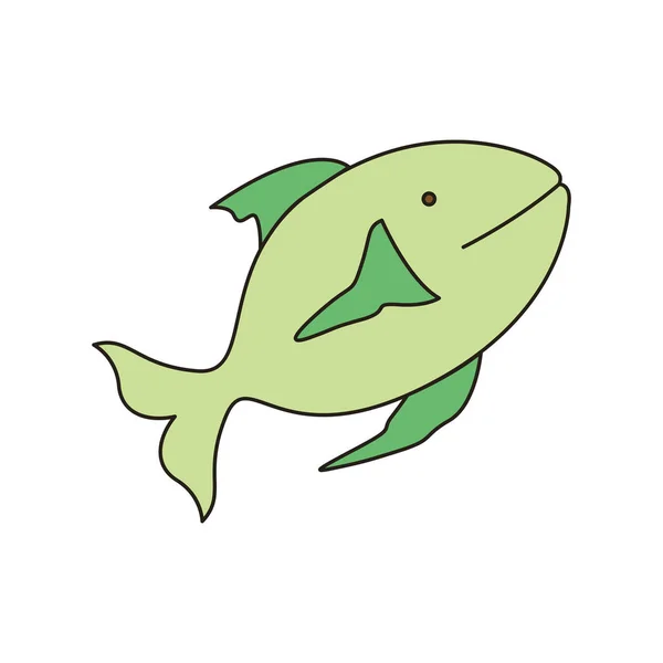 Fisk animaliskt design — Stock vektor