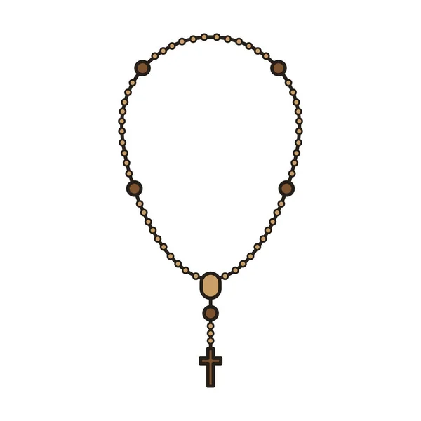 Santo rosario icono — Vector de stock