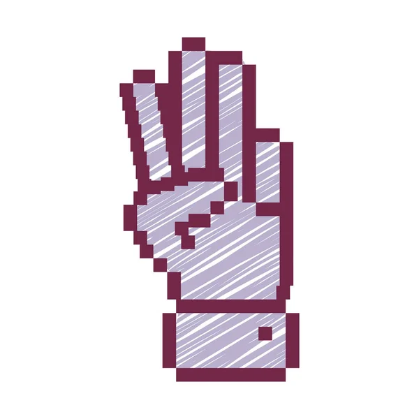 Concept van de cursor in de vorm van vorm van de hand — Stockvector