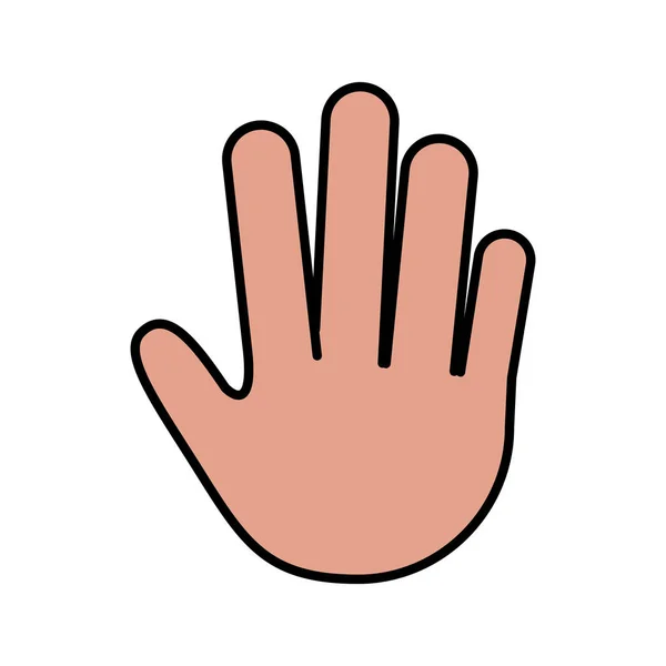 Menselijk handpictogram — Stockvector