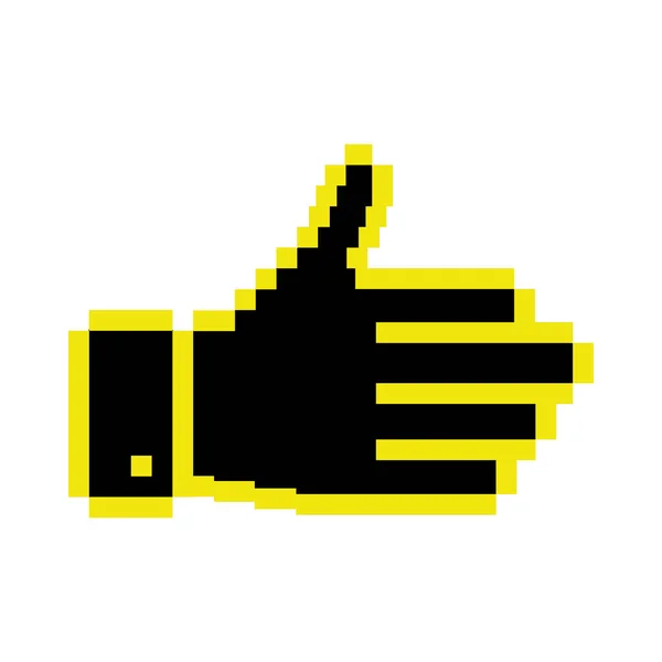 Cursor concept in form of hand shape — Stock Vector