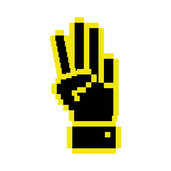 Concept van de cursor in de vorm van vorm van de hand — Stockvector