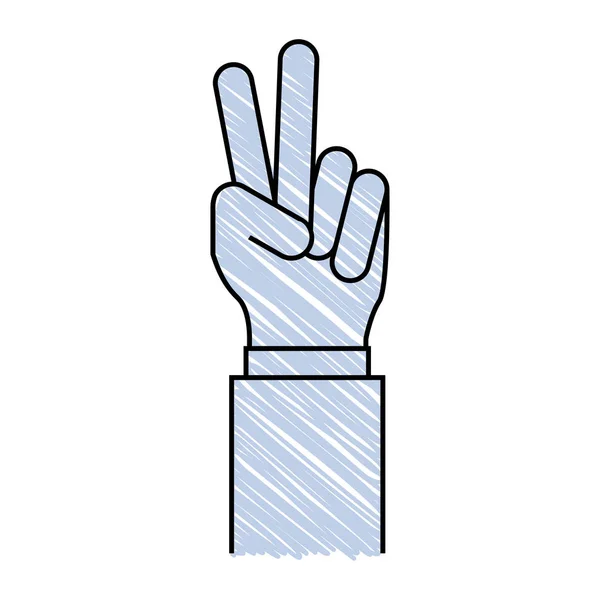 Menselijk handpictogram — Stockvector