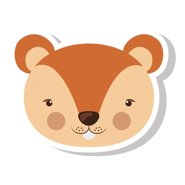 Cute squirrel icon — Stock Vector