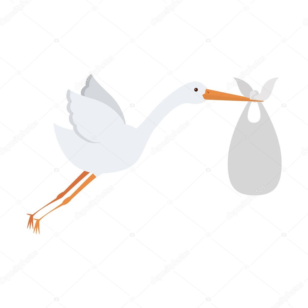 cartoon stork design