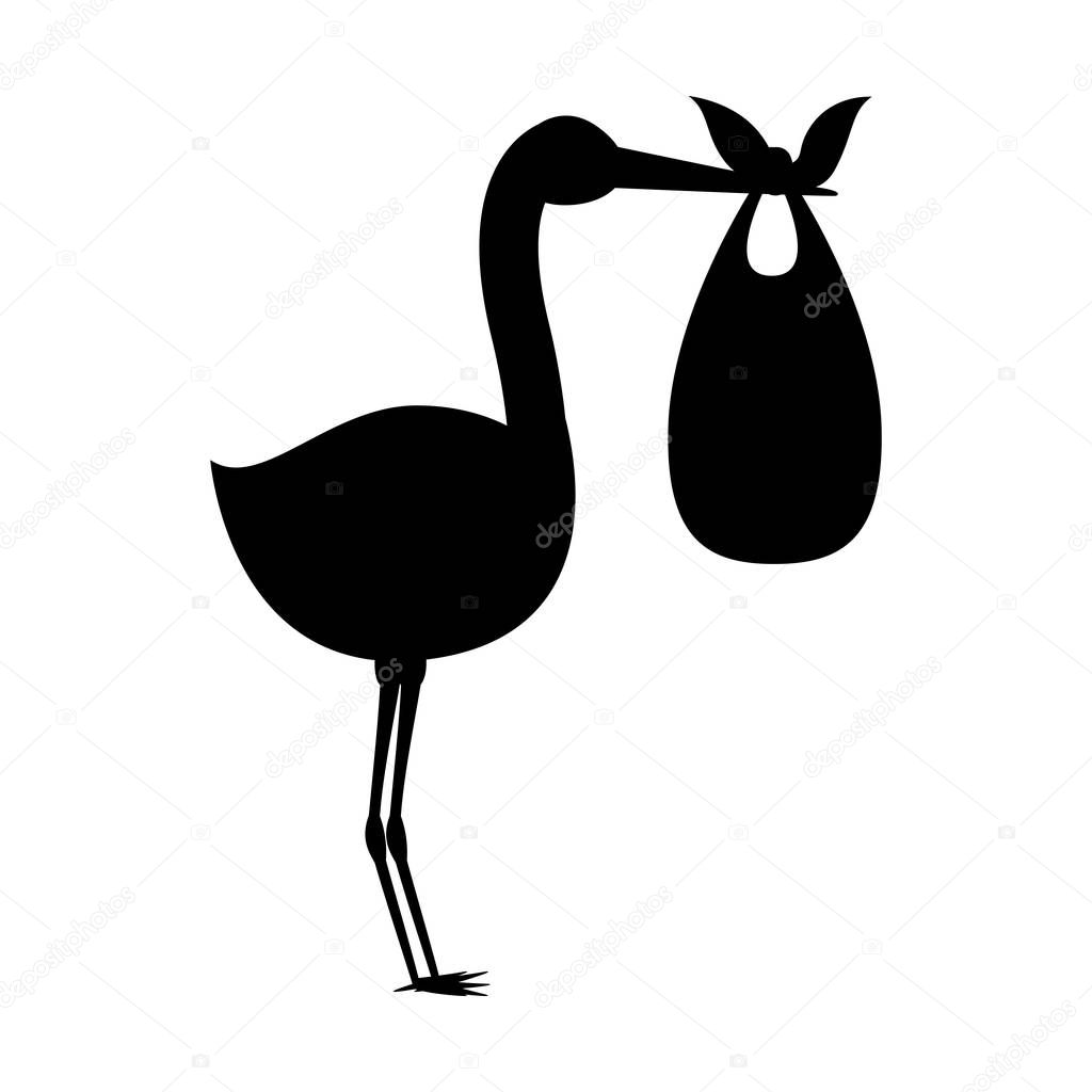 cartoon stork design