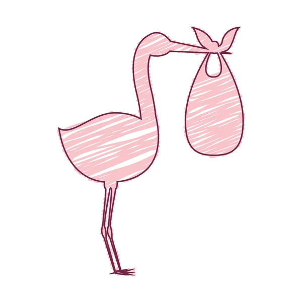 Cartoon stork design — Stock vektor