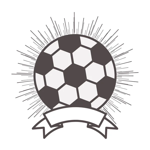Εικονίδιο μπάλα ποδοσφαίρου — Διανυσματικό Αρχείο