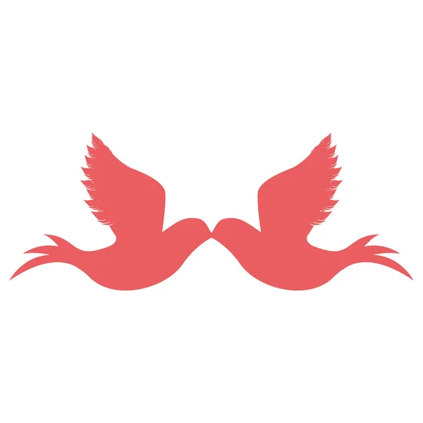 Love dove design — Stock Vector