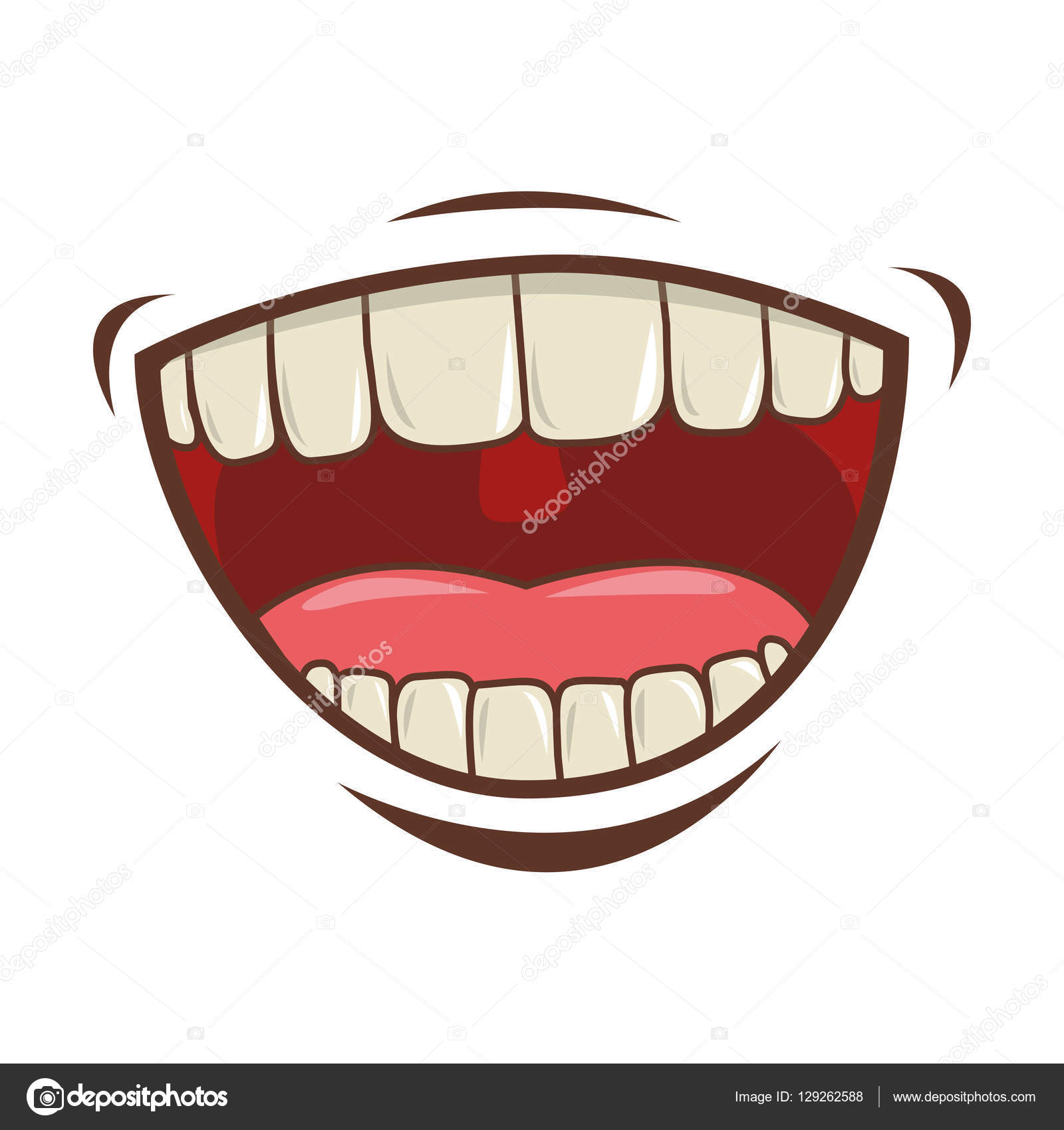 Mouth cartoon icon Stock Vector Image by ©grgroupstock #129262588
