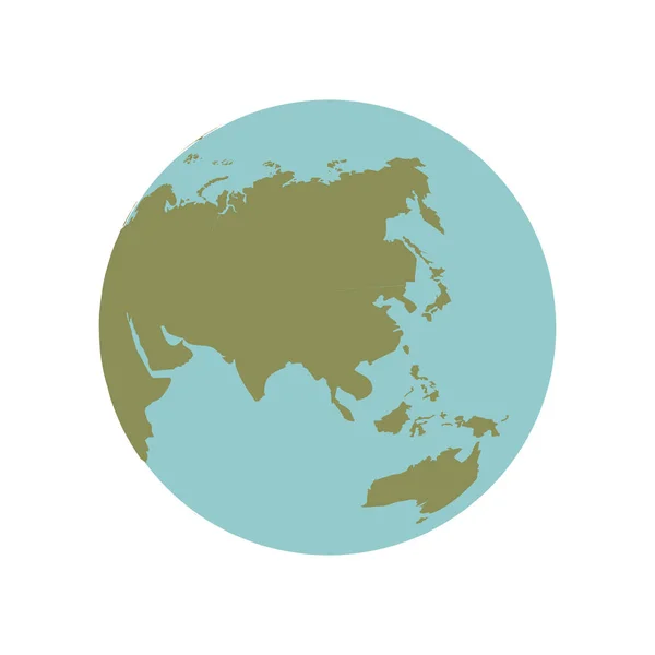 Ikone des Planeten Erde — Stockvektor