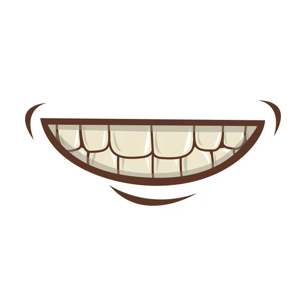 Рот мультфільму значок — стоковий вектор