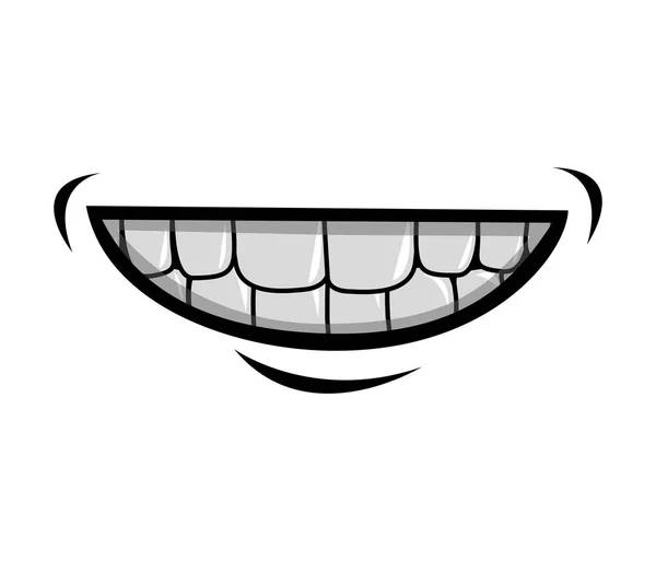 Icône de bande dessinée de bouche — Image vectorielle