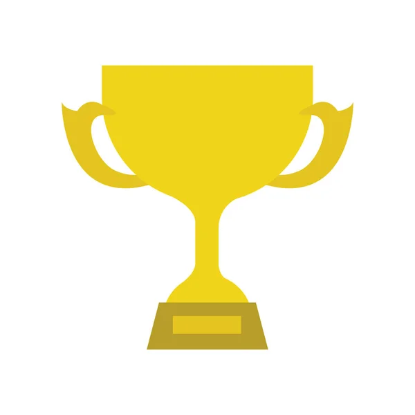 Gold trophy icon — Stock Vector