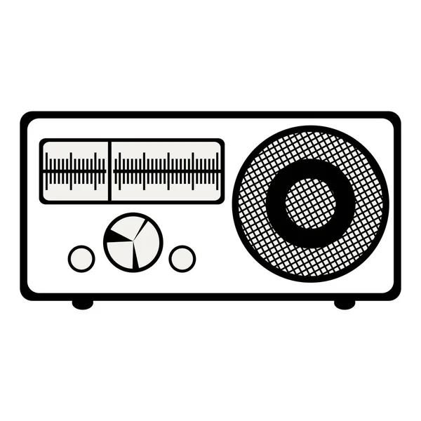 Icône radio rétro — Image vectorielle