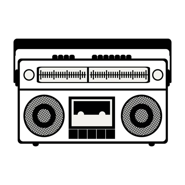 Retro rádio ikona — Stockový vektor