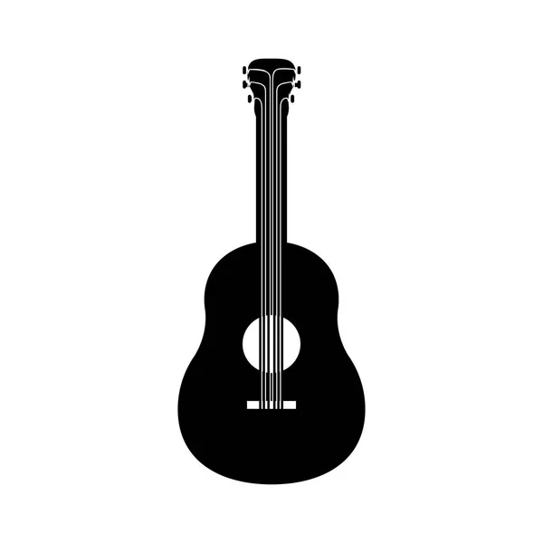 Guitare instrument de musique — Image vectorielle