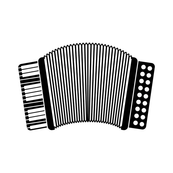 Accordéon instrument de musique — Image vectorielle