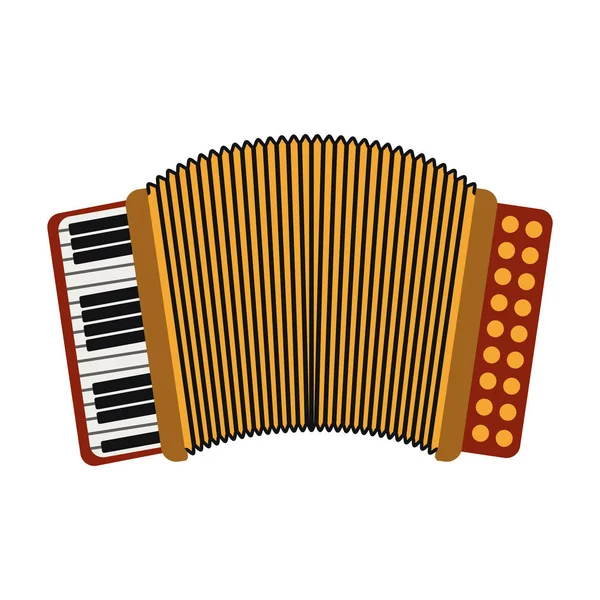 Accordion musical instrument — Stock Vector