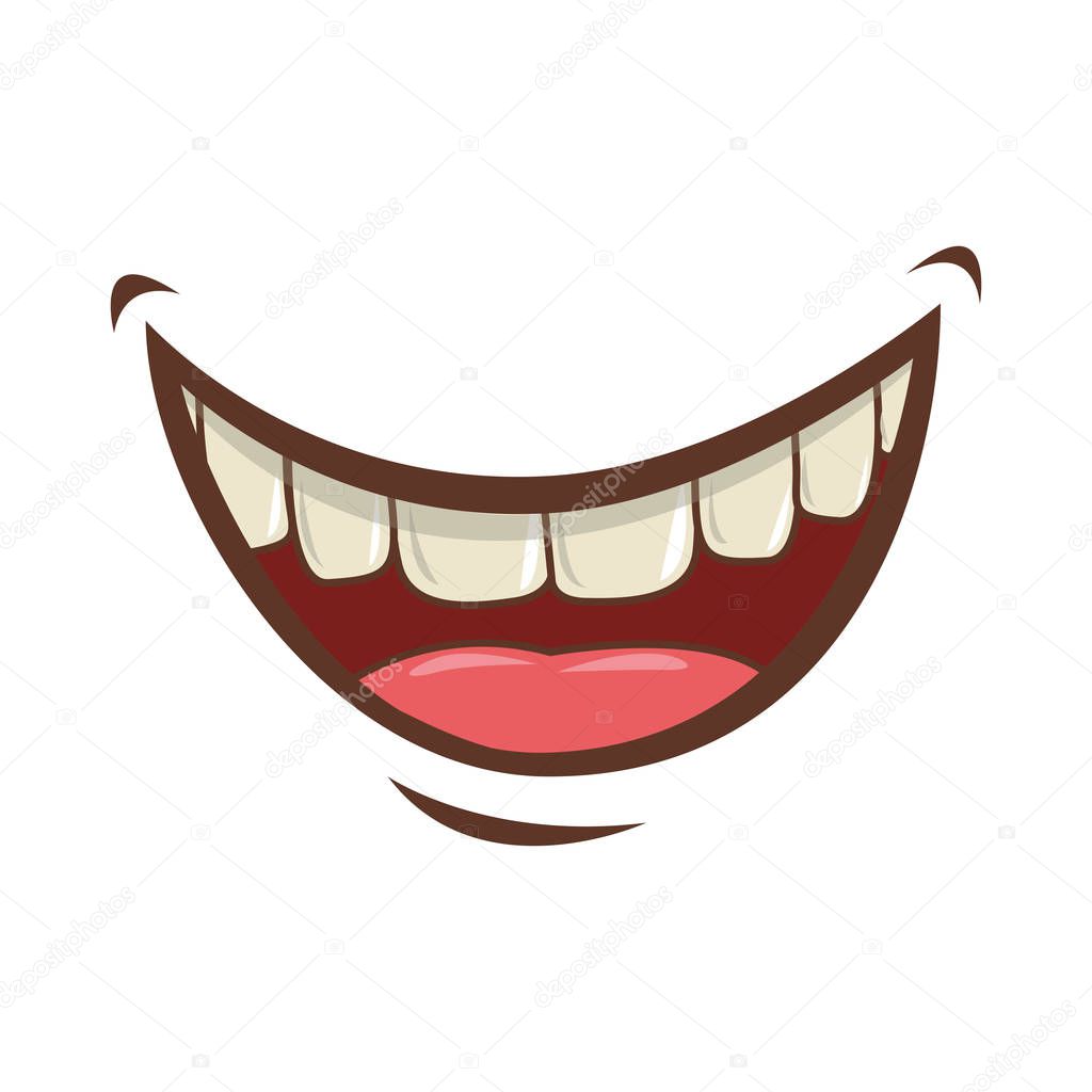 mouth cartoon icon
