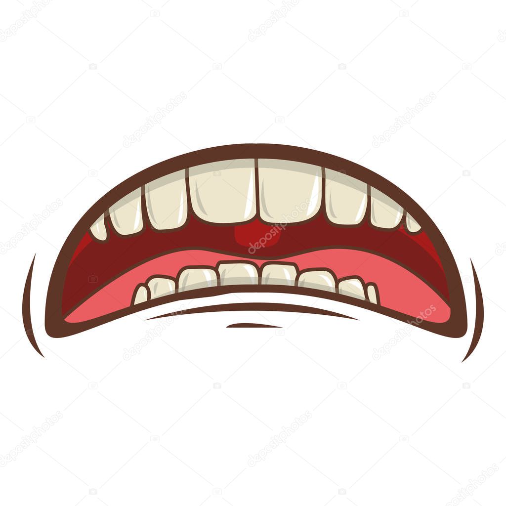 Mouth cartoon icon Stock Vector Image by ©grgroupstock #129262880