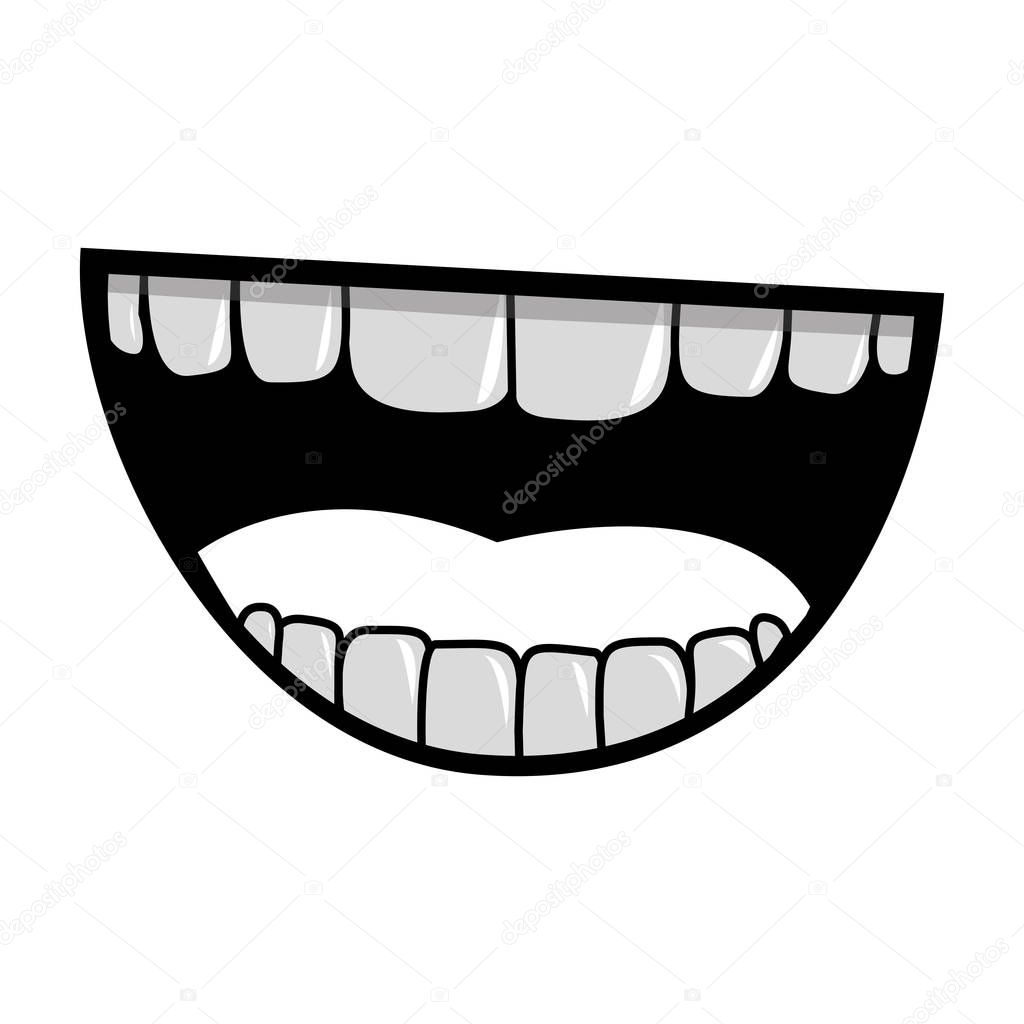 Mouth cartoon icon Stock Vector Image by ©grgroupstock #129264196