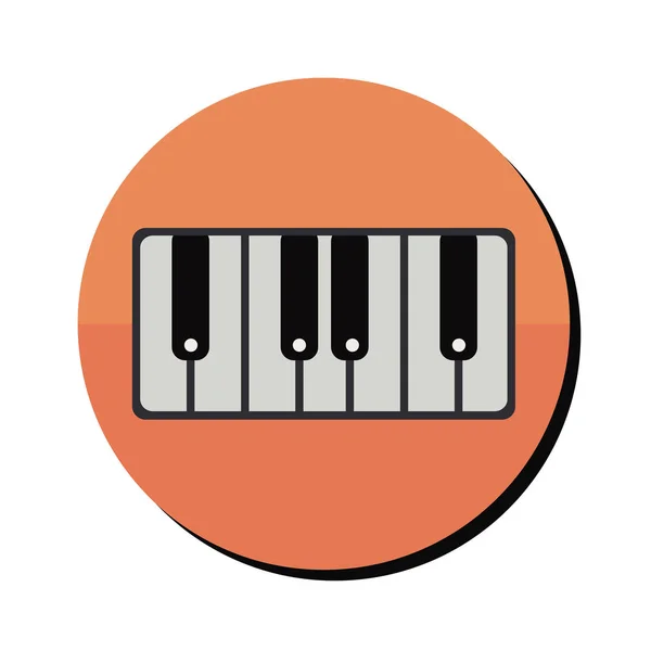 Piano instrument de musique — Image vectorielle