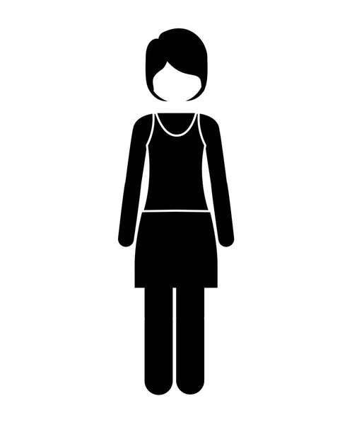 Avatar woman icon — Stock Vector