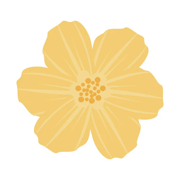 Decorative flowers icon — Stock Vector