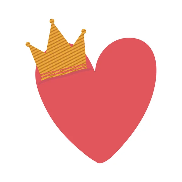 Icona del cuore rosa — Vettoriale Stock