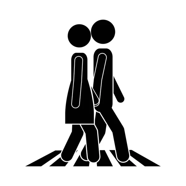 Люди ходьба дизайн — стоковый вектор