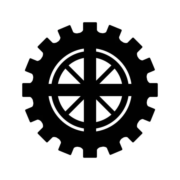 Zahnrad-Symbol — Stockvektor