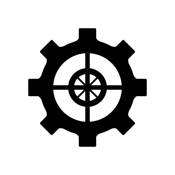 Icono de rueda de engranaje — Vector de stock