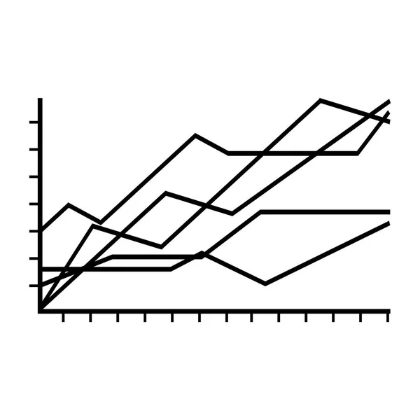 Statistiska grafiskt diagram — Stock vektor