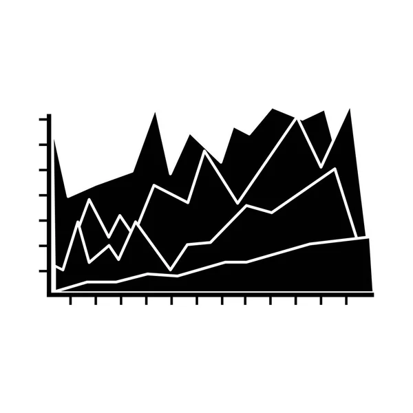 Istatistiksel grafik grafik — Stok Vektör