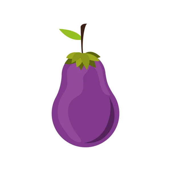 Icono de berenjena vegetal — Vector de stock