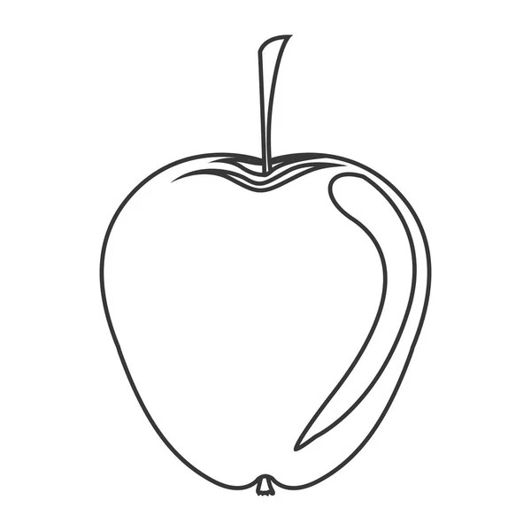 Icône pomme fruit — Image vectorielle