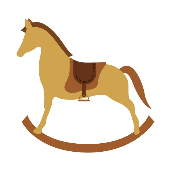 Brinquedo de cavalo de madeira — Vetor de Stock