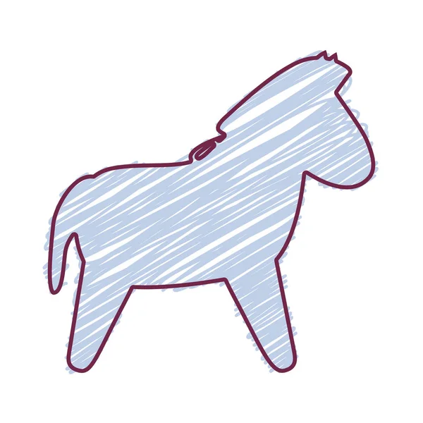 Icône jouet cheval — Image vectorielle