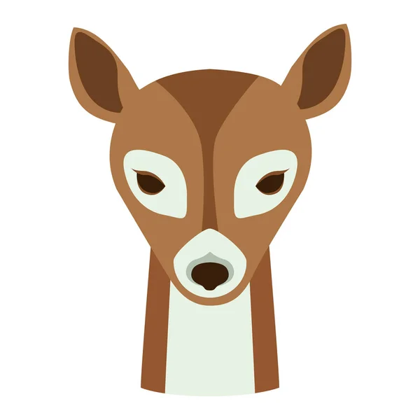 Cerf animal dessin animé — Image vectorielle