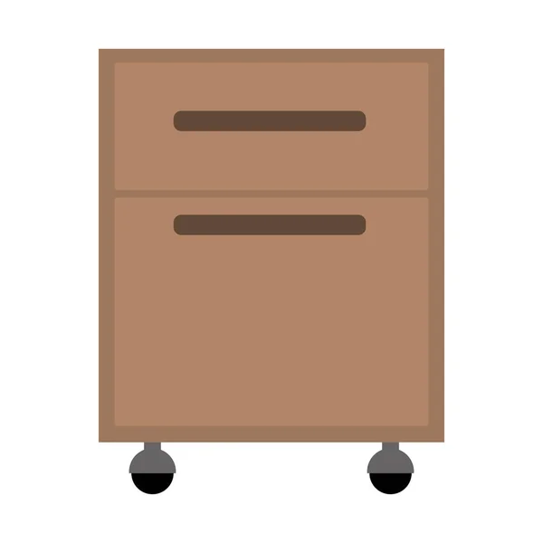 Tiroirs armoire de bureau — Image vectorielle