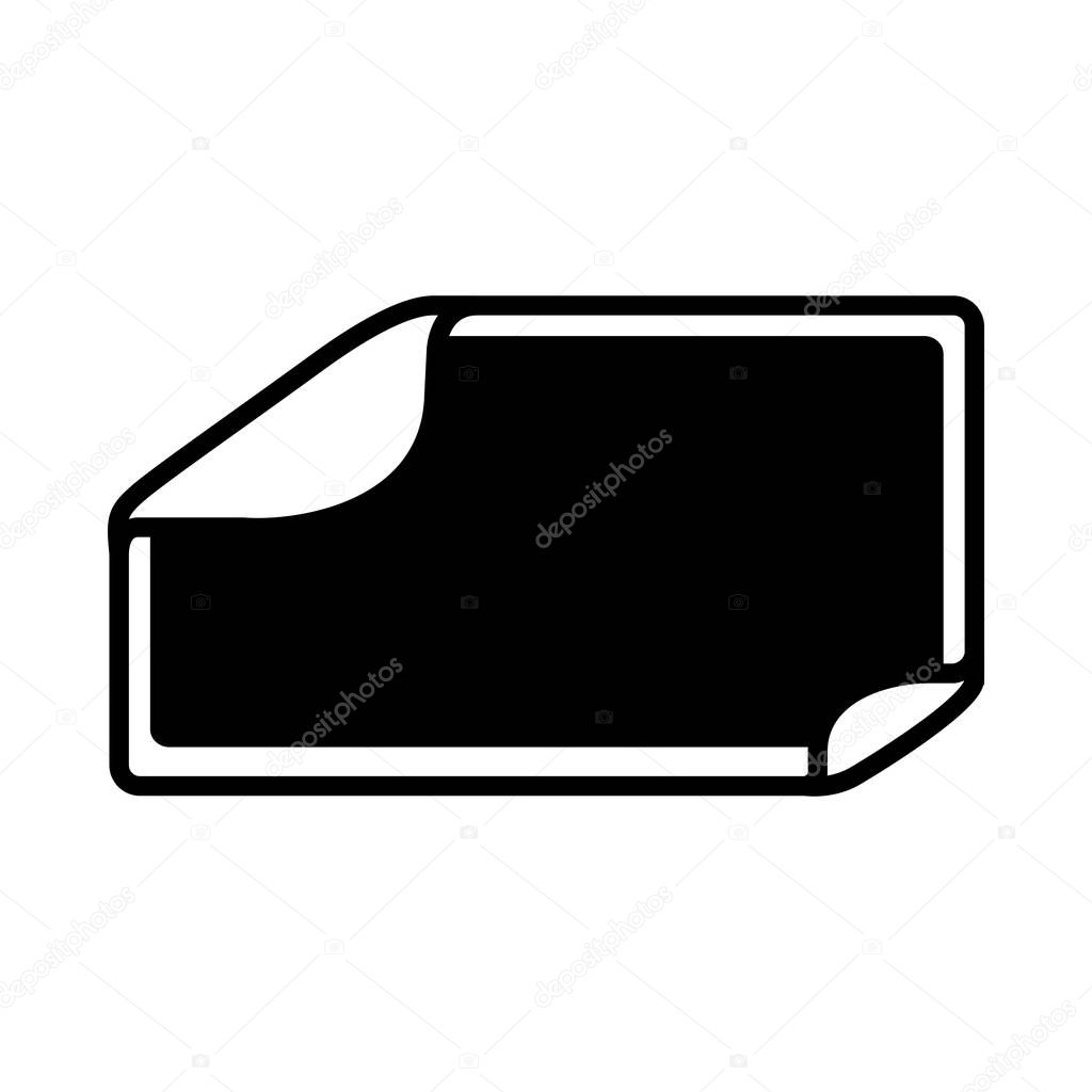 square sticker icon