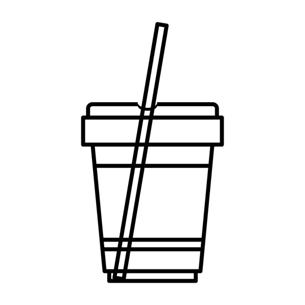 Значок пластиковой чашки — стоковый вектор