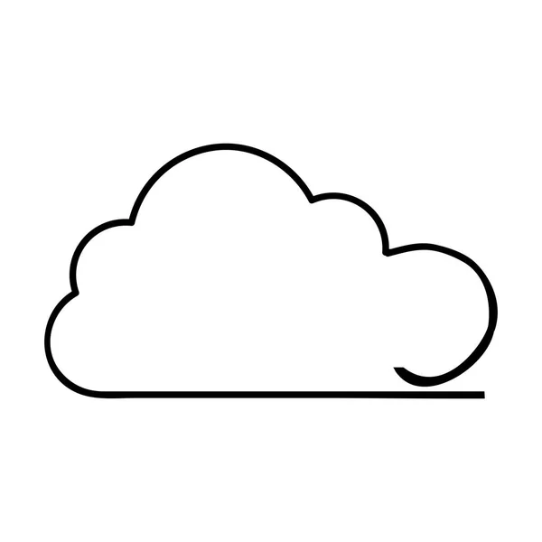 Immagine icona nuvola — Vettoriale Stock