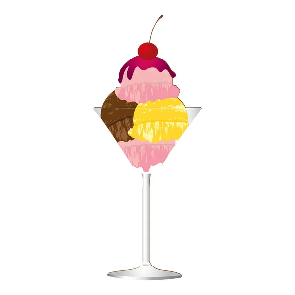 Imagen icono de helado — Archivo Imágenes Vectoriales