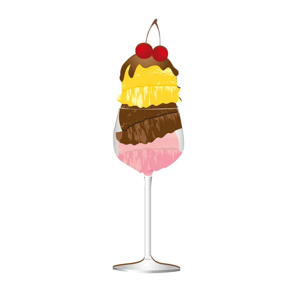 Icône de crème glacée image — Image vectorielle