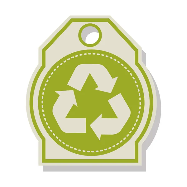 Recycle symbool ontwerp — Stockvector