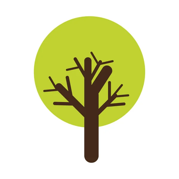 Icono de árbol verde — Vector de stock